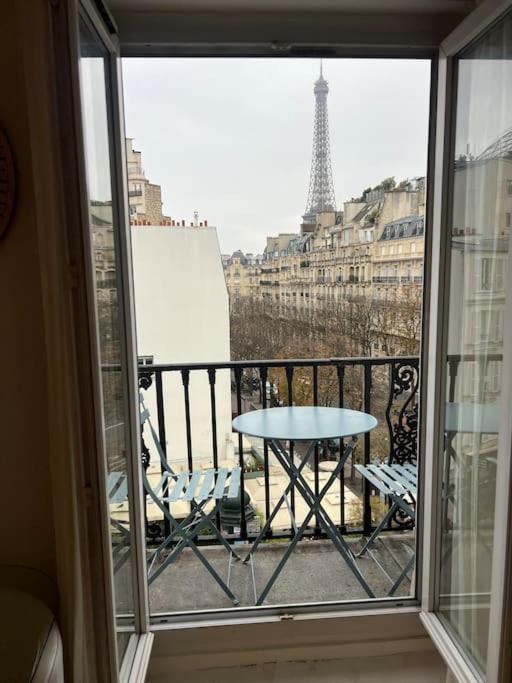 Appartement Paris Vue Tour Eiffel Trocadero Exterior foto